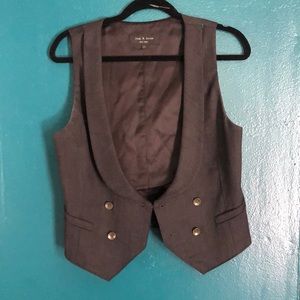 Rag and bone gray vest